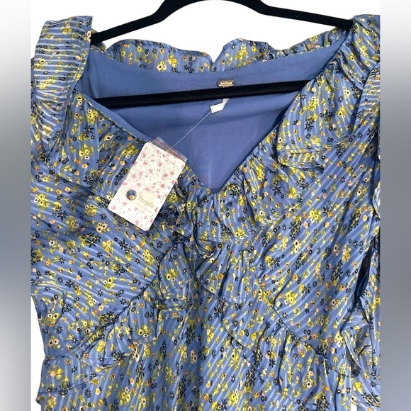 🔆 Free People Sweetest Thing Dress – Midnight Cowboy Blue , Size 8 NWT - Picture 5 of 7